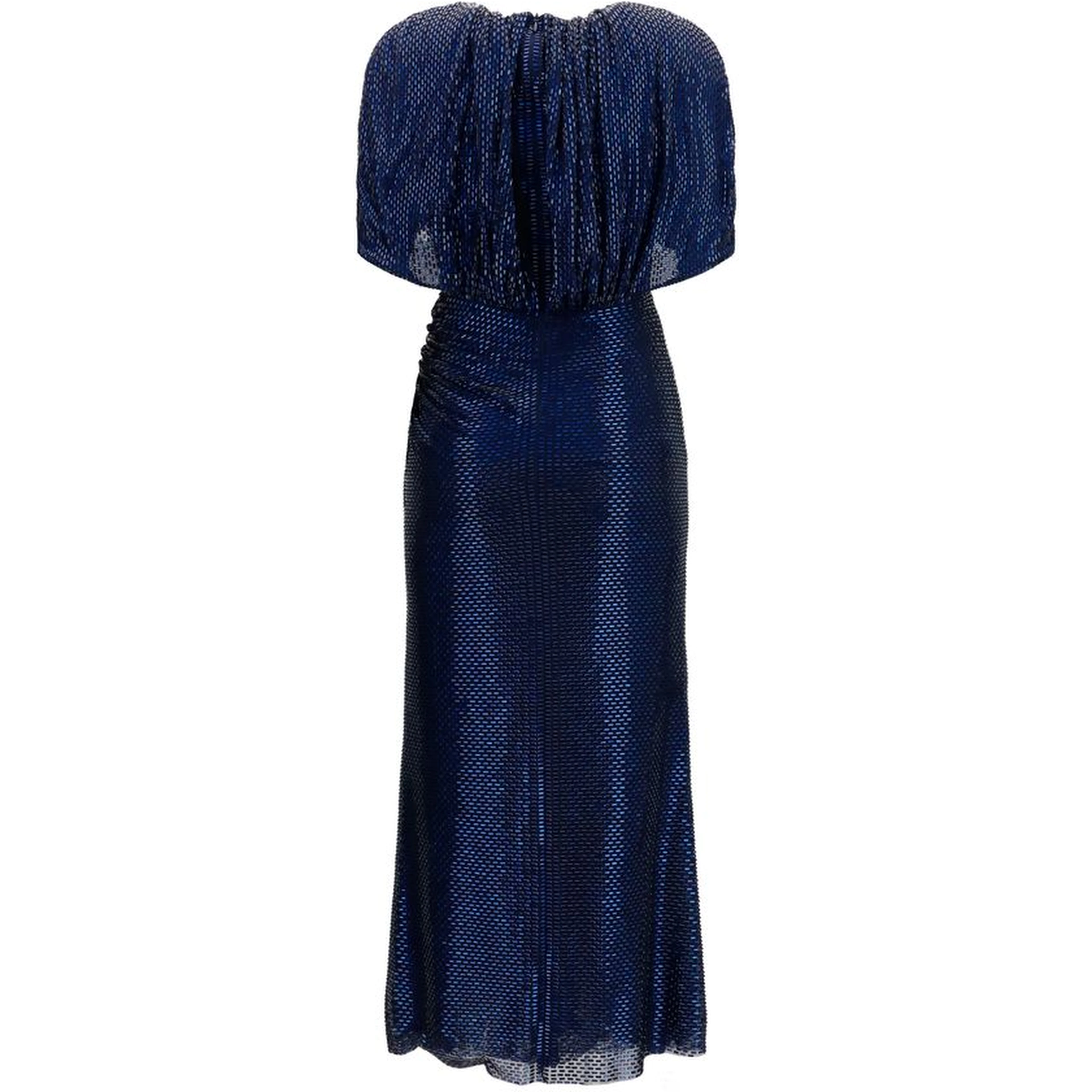 Blue Polyester Cocktail Dress