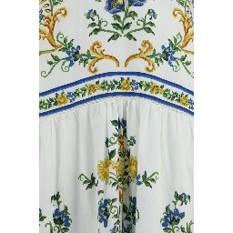 Multicolor Linen Casual Dress