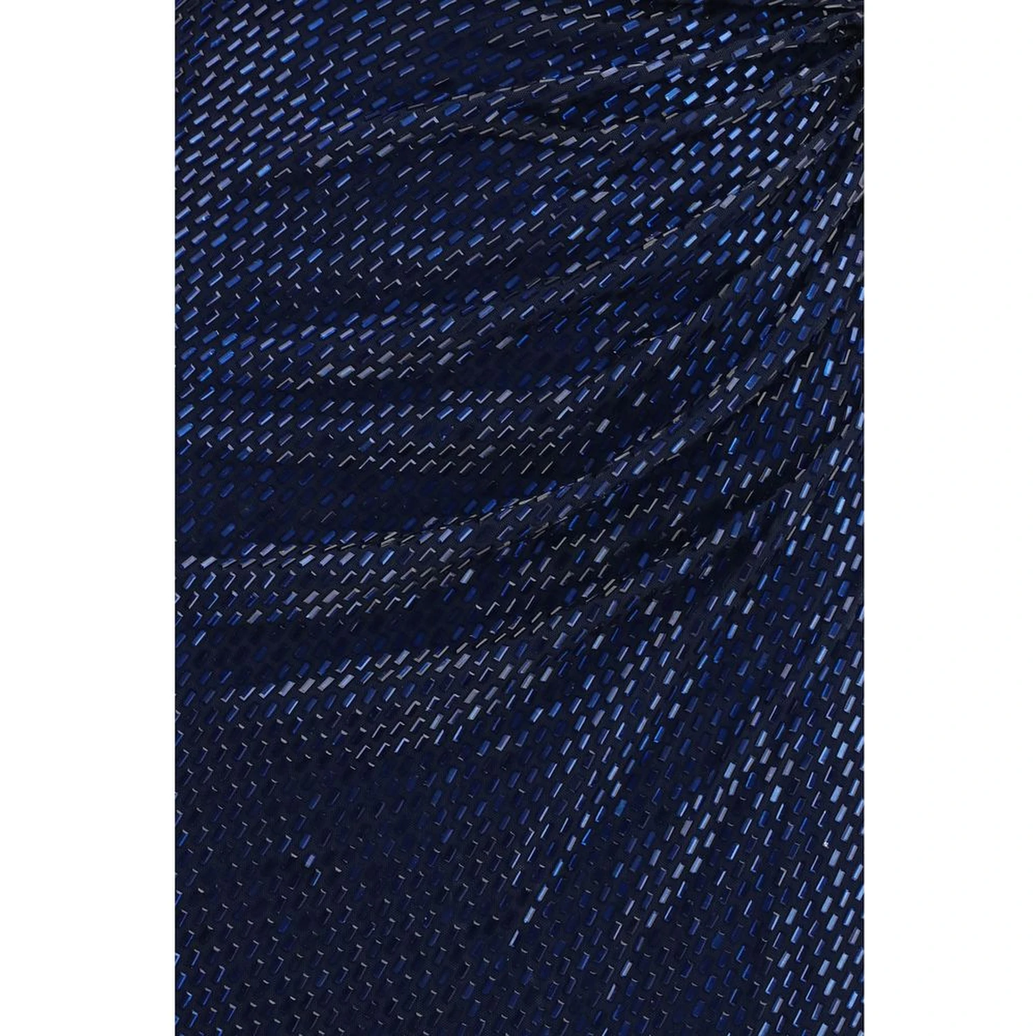 Blue Polyester Cocktail Dress