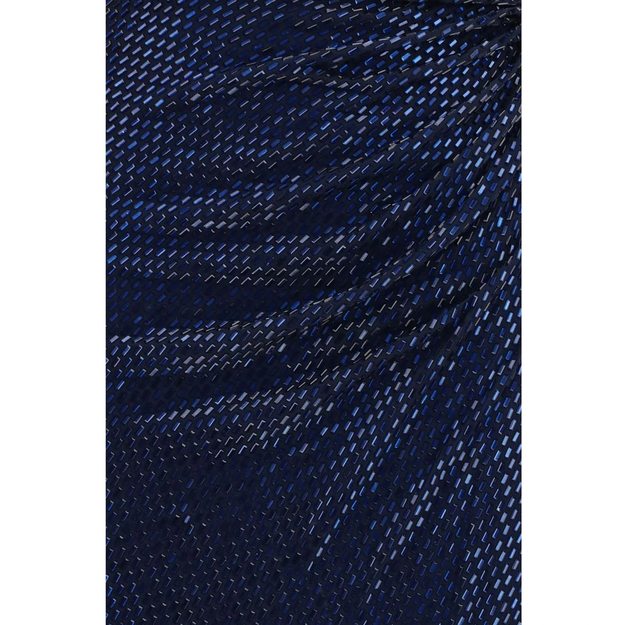 Blue Polyester Cocktail Dress