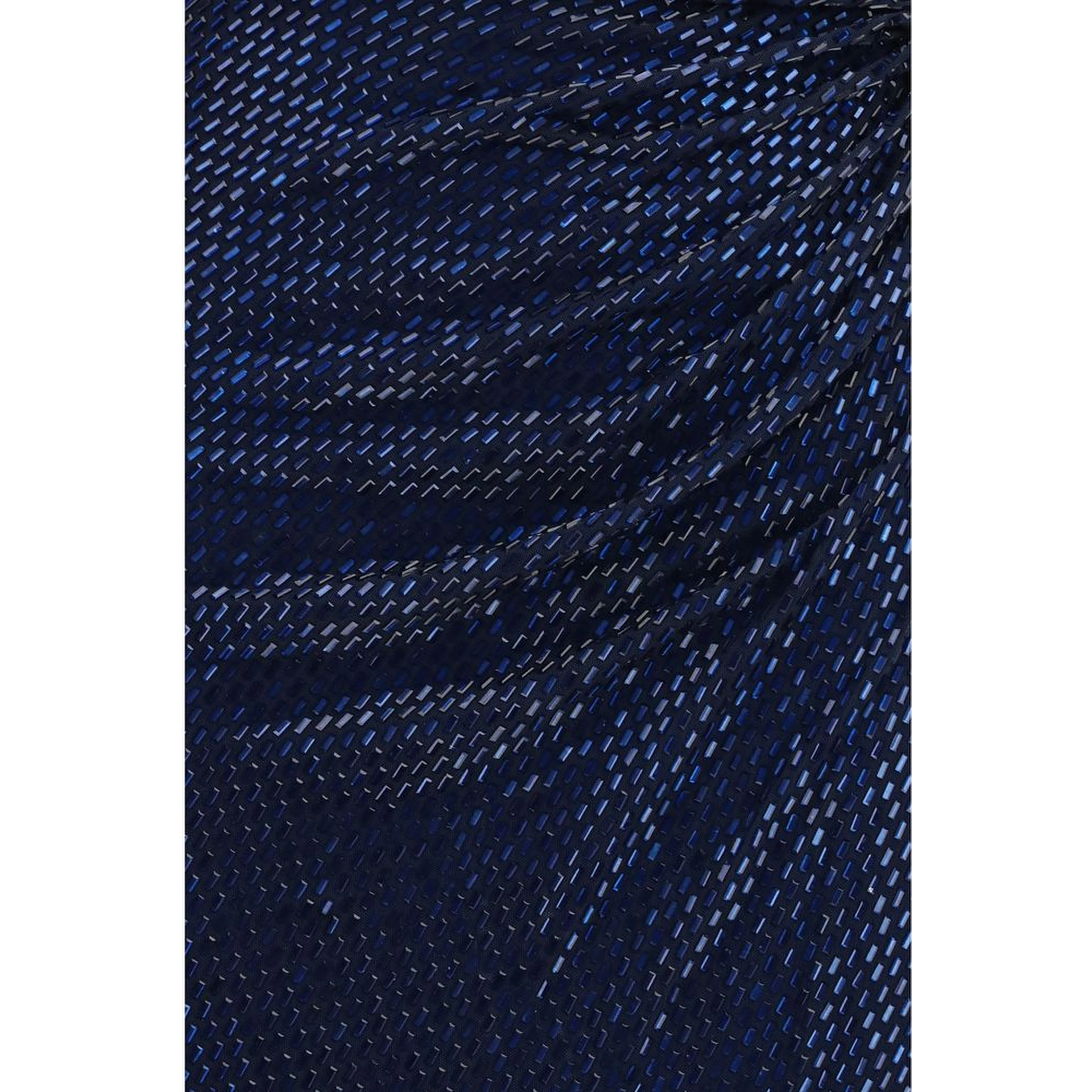 Blue Polyester Cocktail Dress