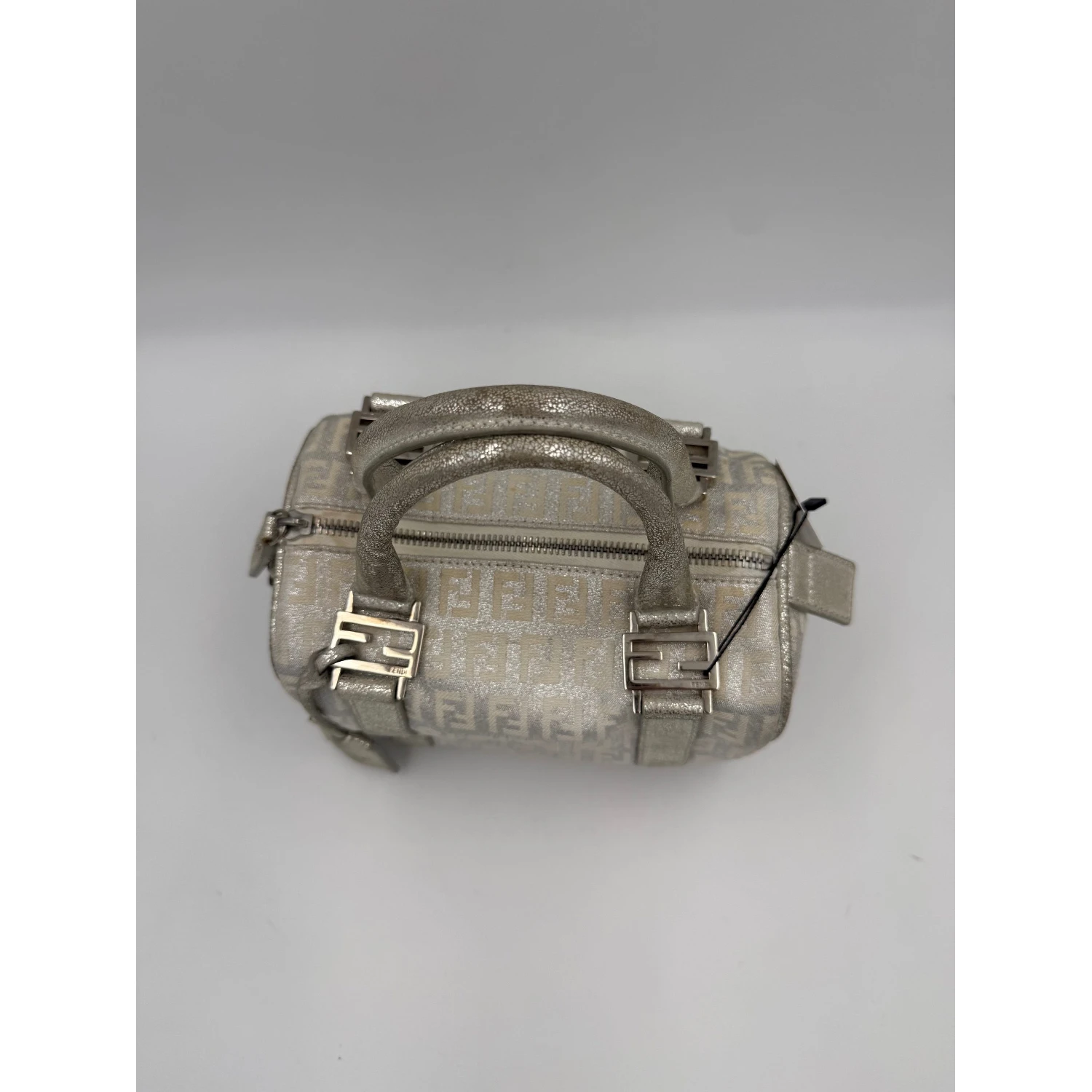 FENDI Mini Bauletto FF Zucchino Laminated Handbag