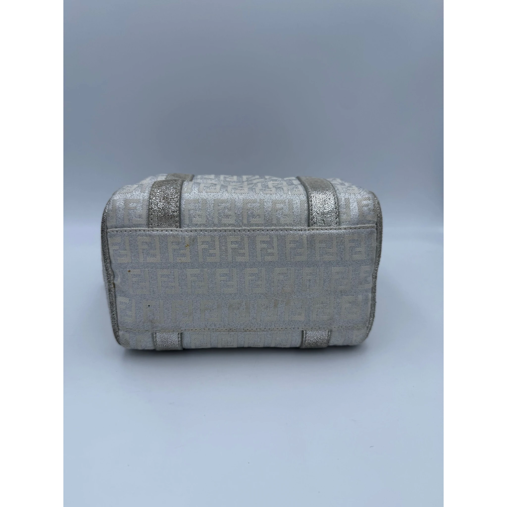 FENDI Mini Bauletto FF Zucchino Laminated Handbag