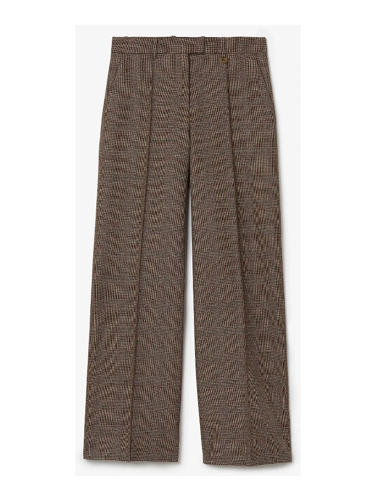Mixed linen tailored pants