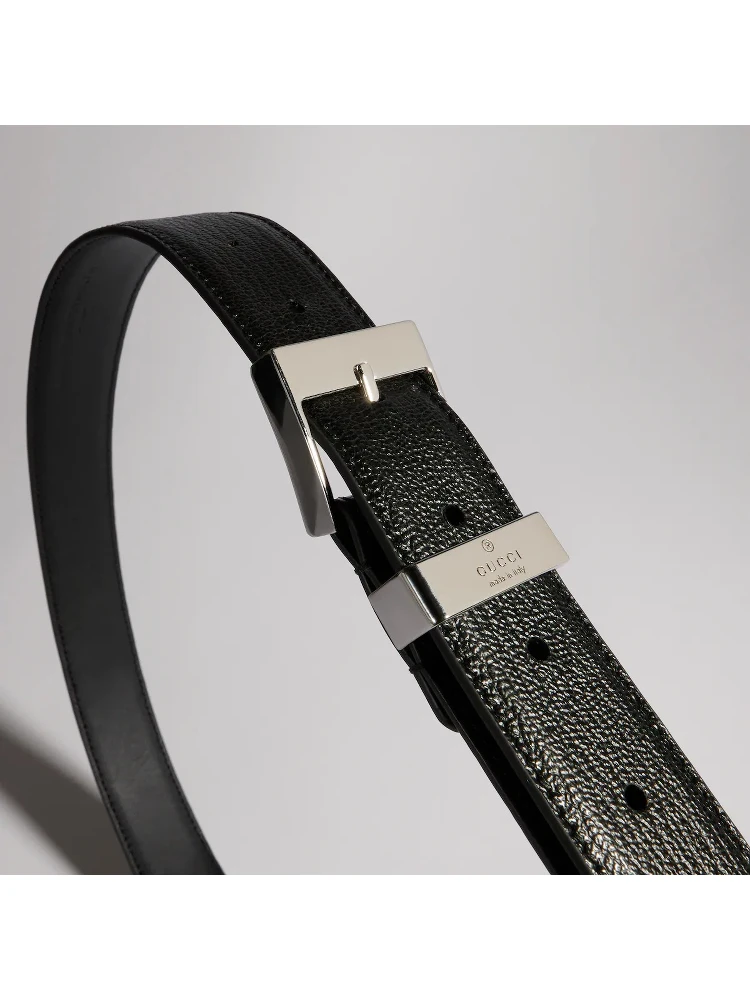 Belt with squared bucke
