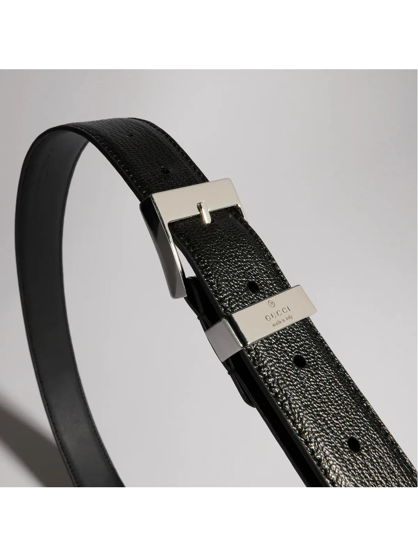 Belt with squared bucke