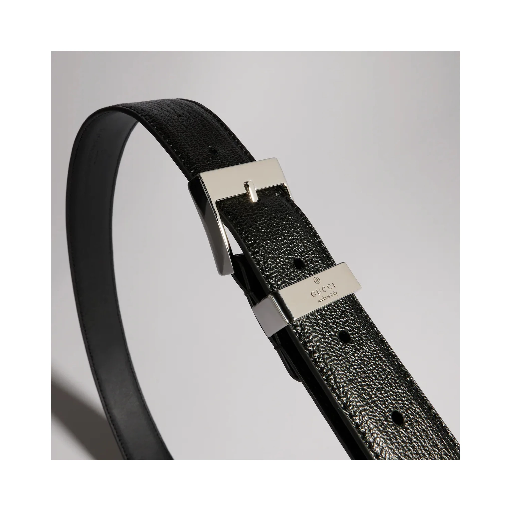 Belt with squared bucke