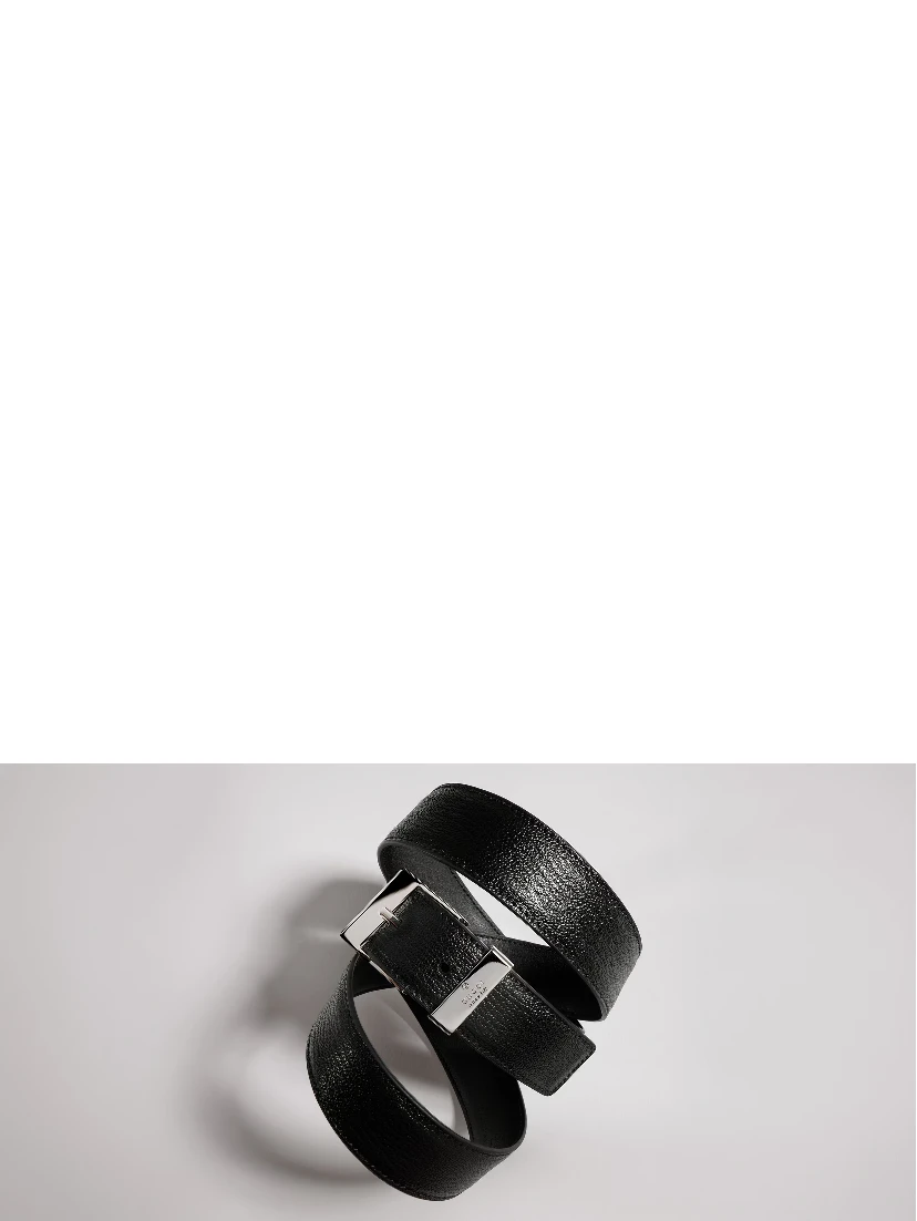 Belt with squared bucke