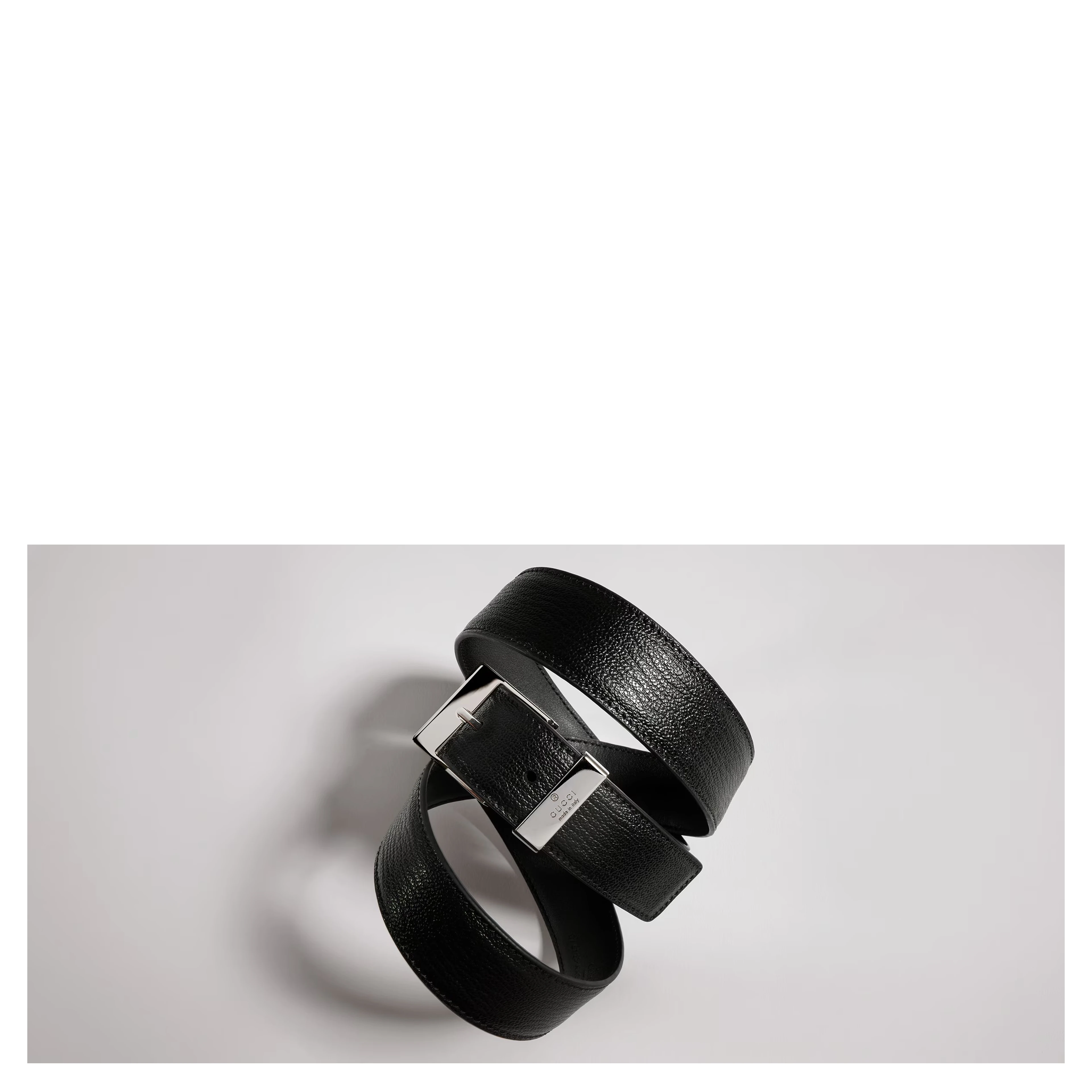 Belt with squared bucke