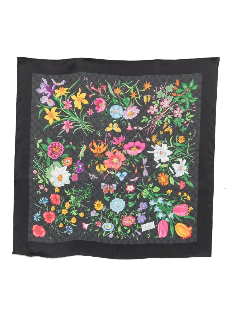 "Gucci Flora" silk foulard