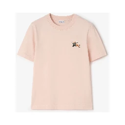 Cotton t-shirt with Knight Check