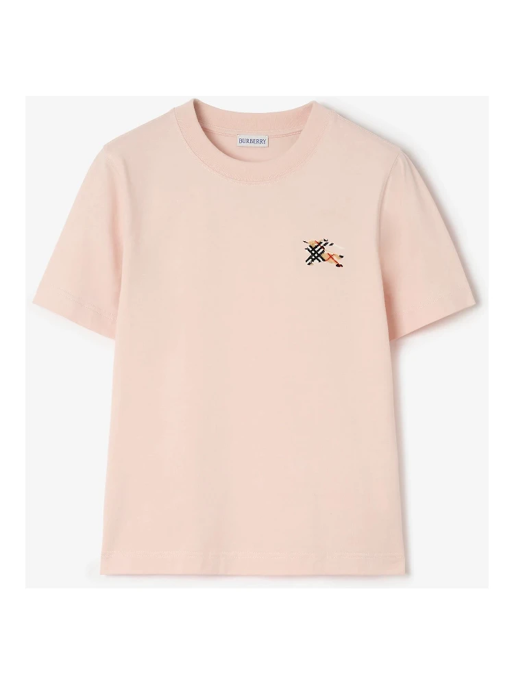 Cotton t-shirt with Knight Check