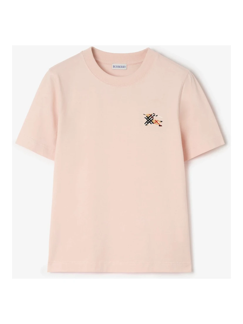 Cotton t-shirt with Knight Check
