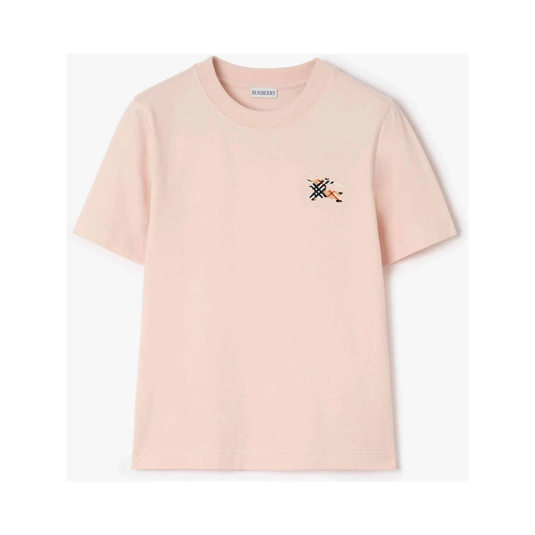 Cotton t-shirt with Knight Check