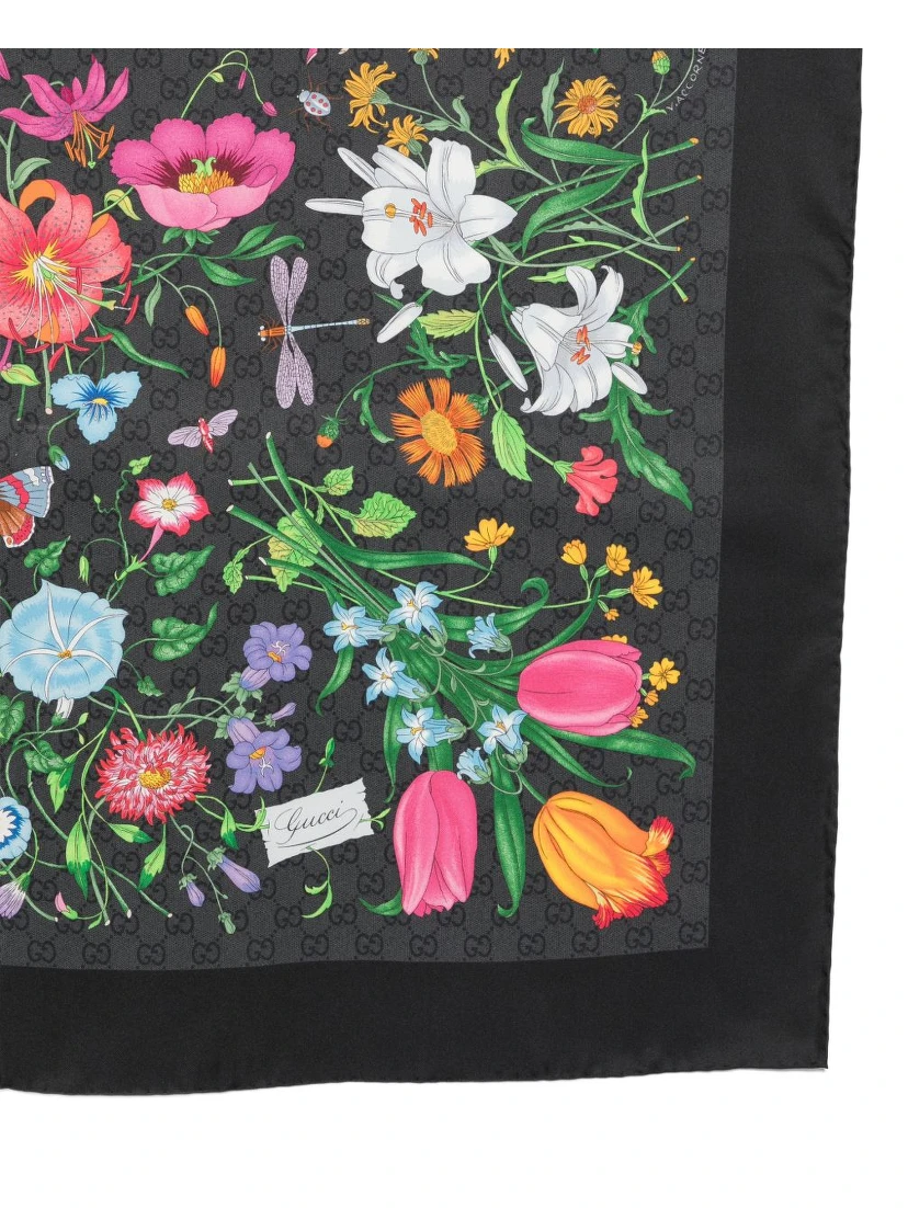"Gucci Flora" silk foulard