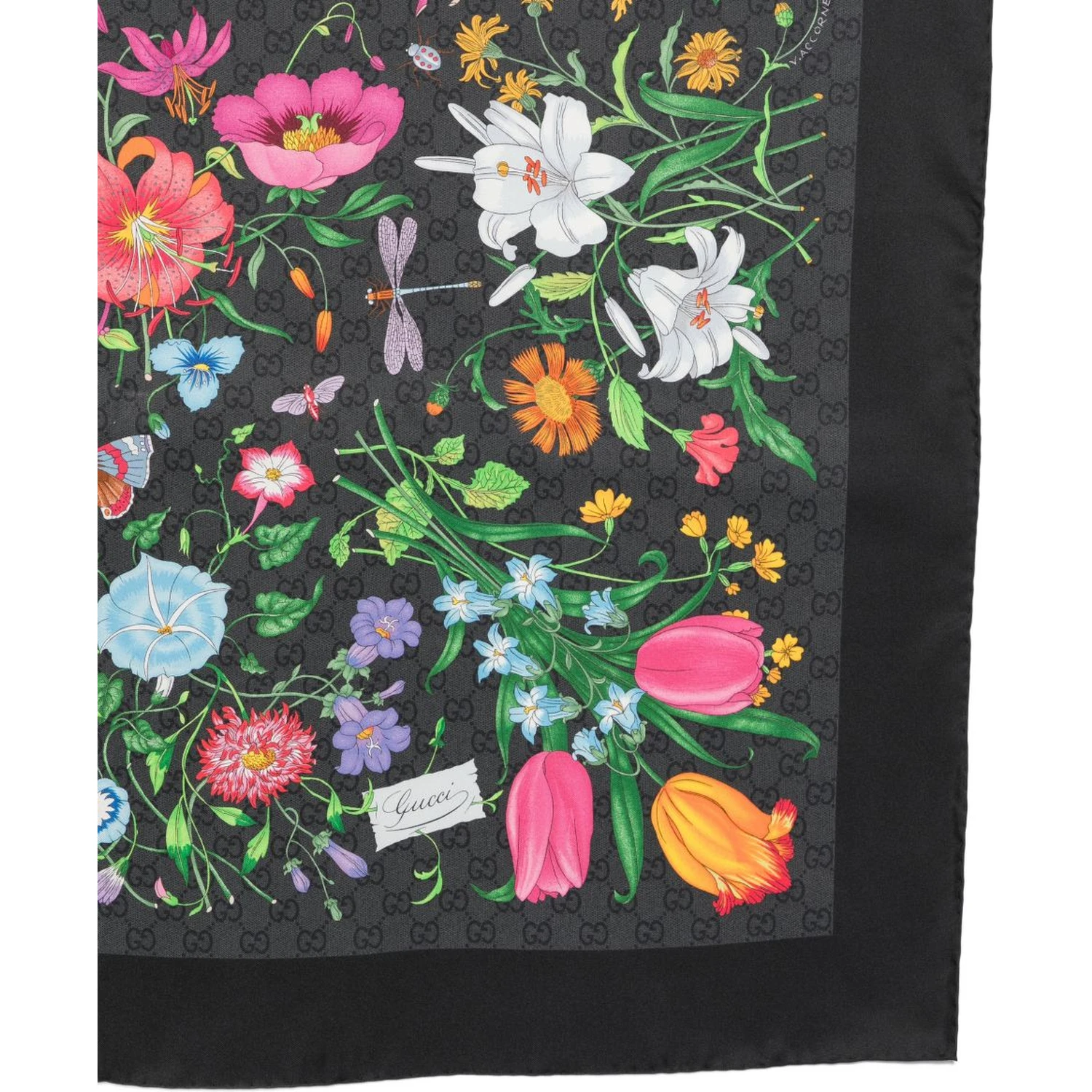 "Gucci Flora" silk foulard