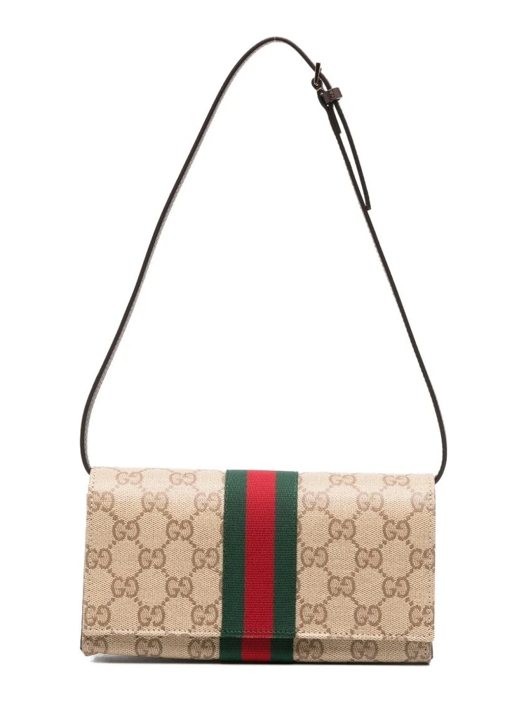 GG shoulder bag with Web details