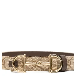 Leather belt with Horsebit