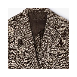 Single breasted blazer jacket in mixed wool