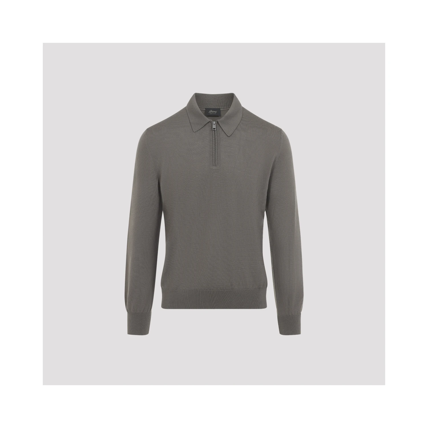 Brioni Long Sleeves Zip Polo