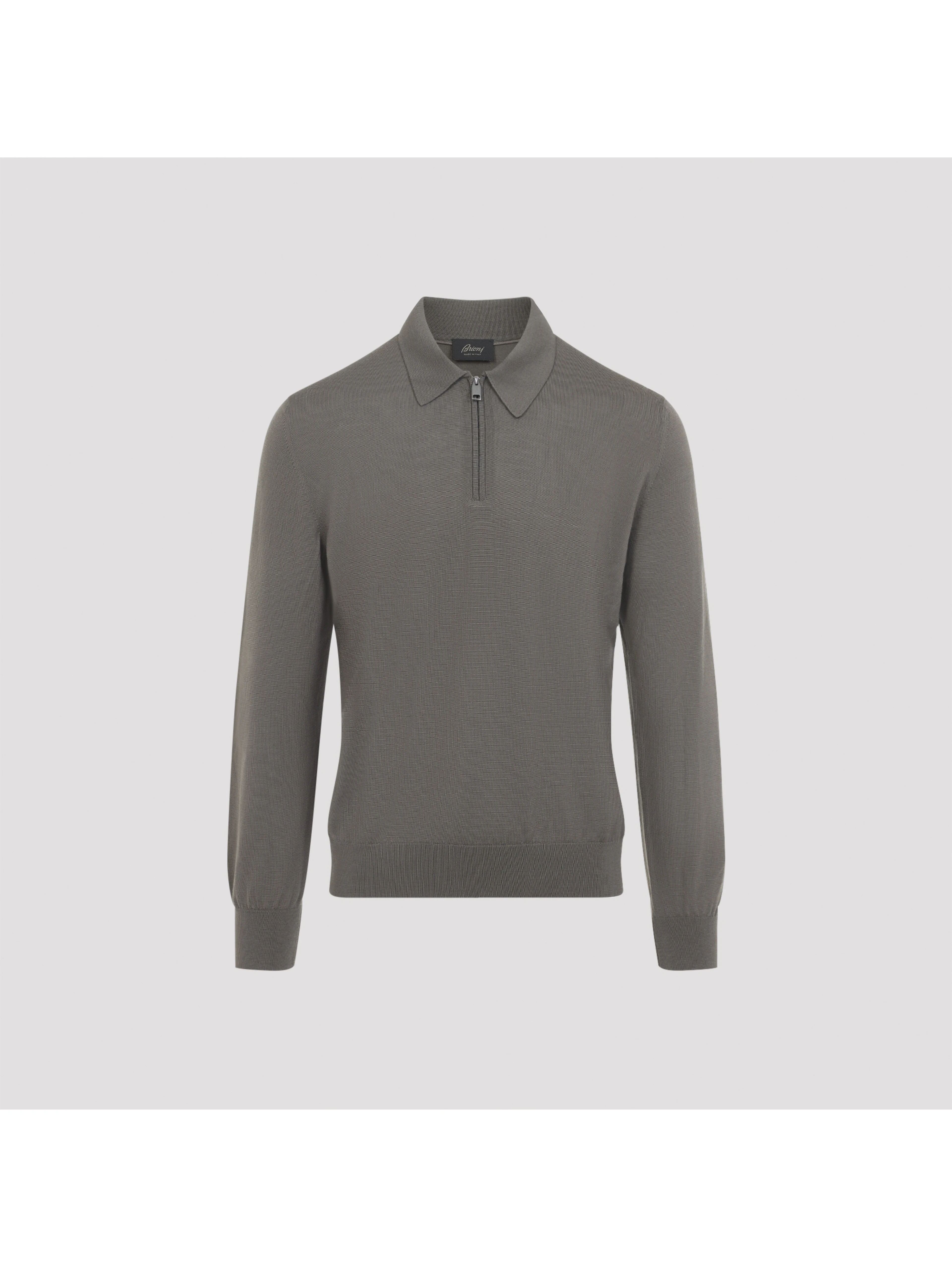 Brioni Long Sleeves Zip Polo