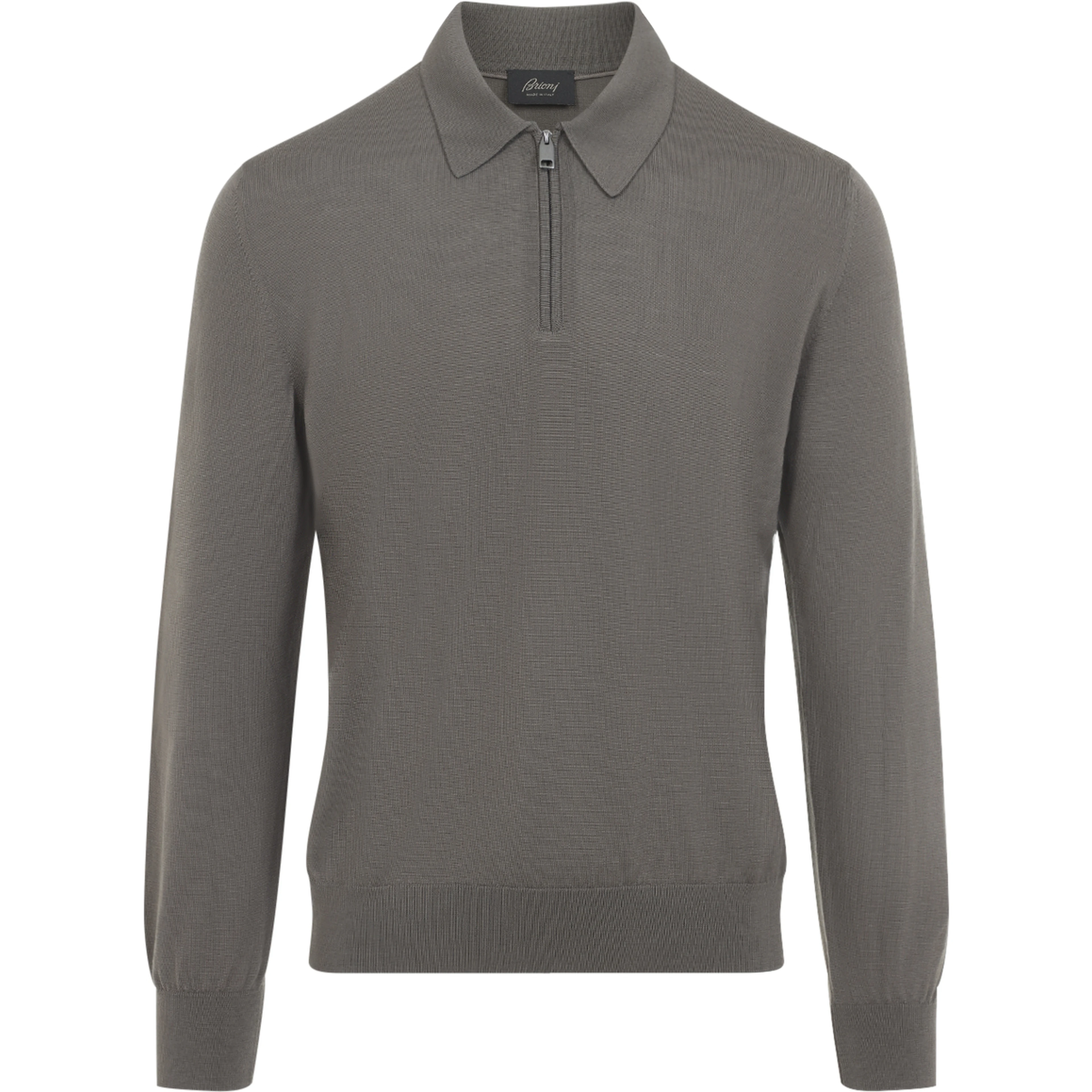 Brioni Long Sleeves Zip Polo