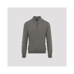 Brioni Long Sleeves Zip Polo