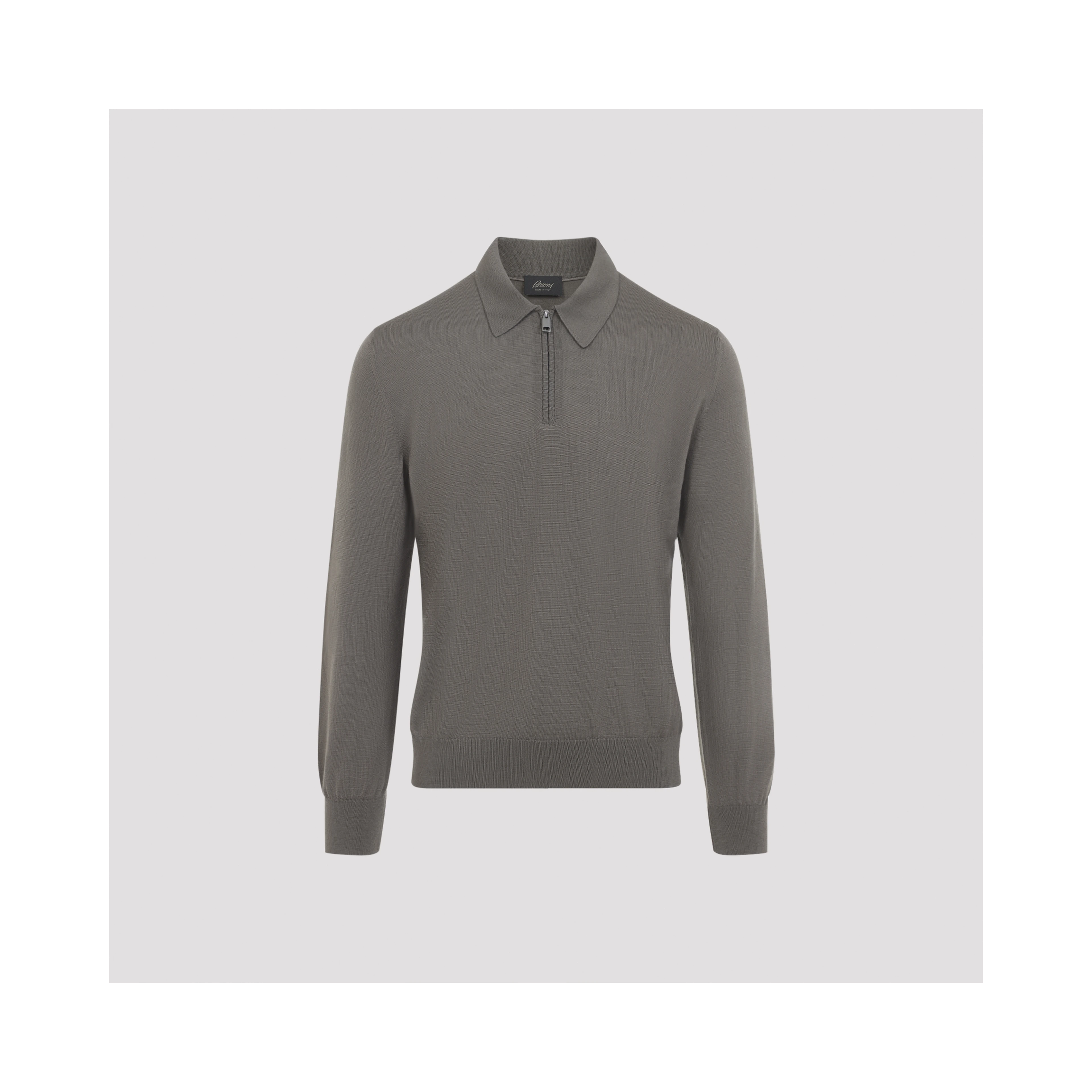 Brioni Long Sleeves Zip Polo