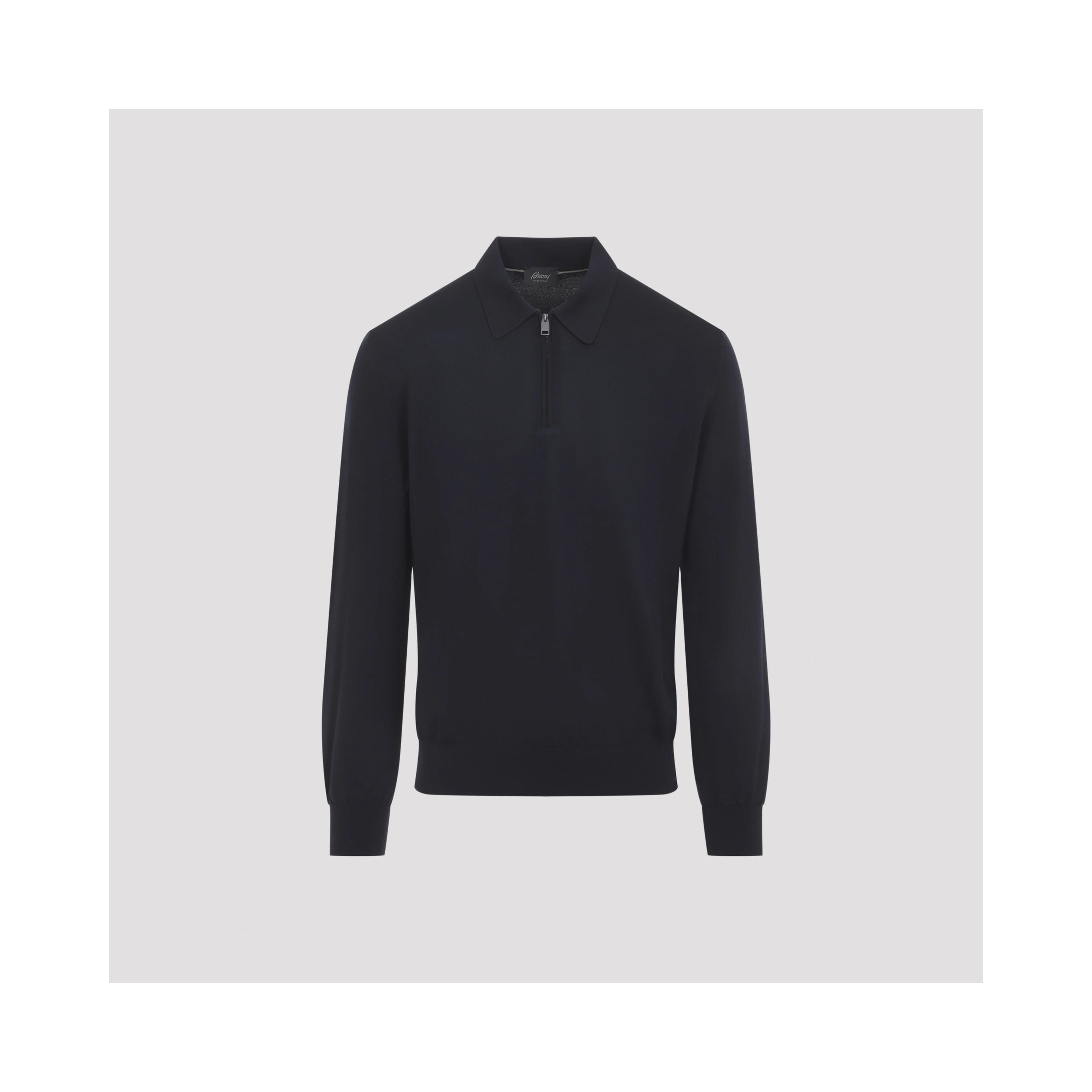Brioni Long Sleeves Zip Polo