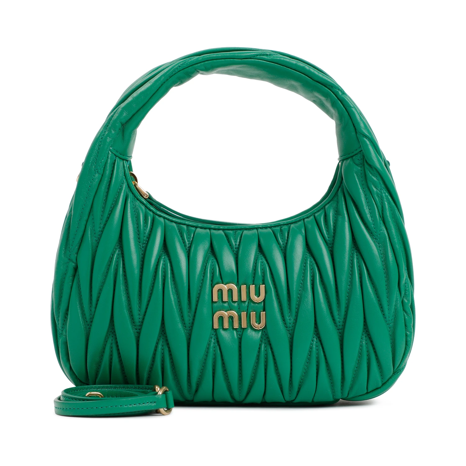 Miu Miu Small Wander matelassé hobo bag