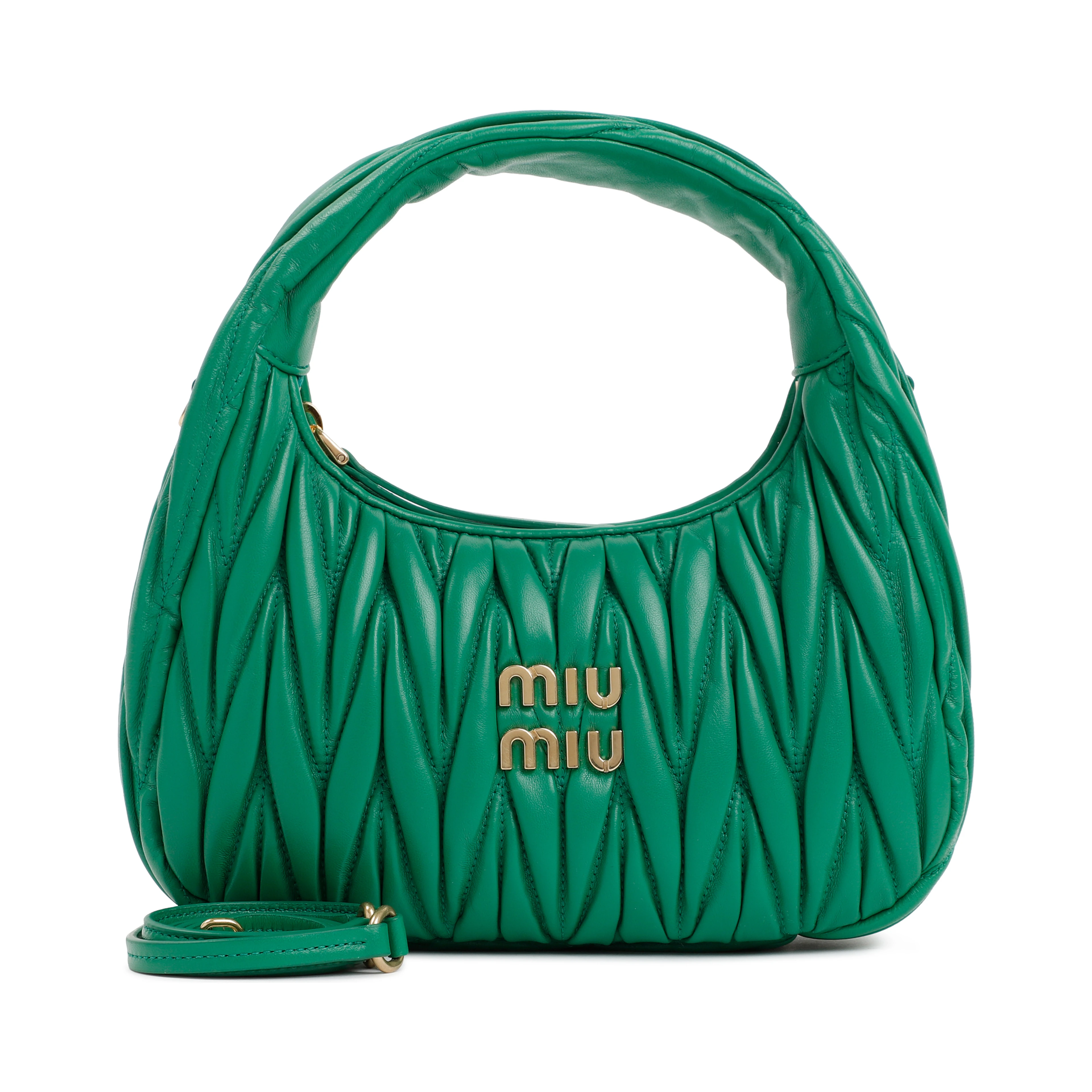 Miu Miu Small Wander matelassé hobo bag