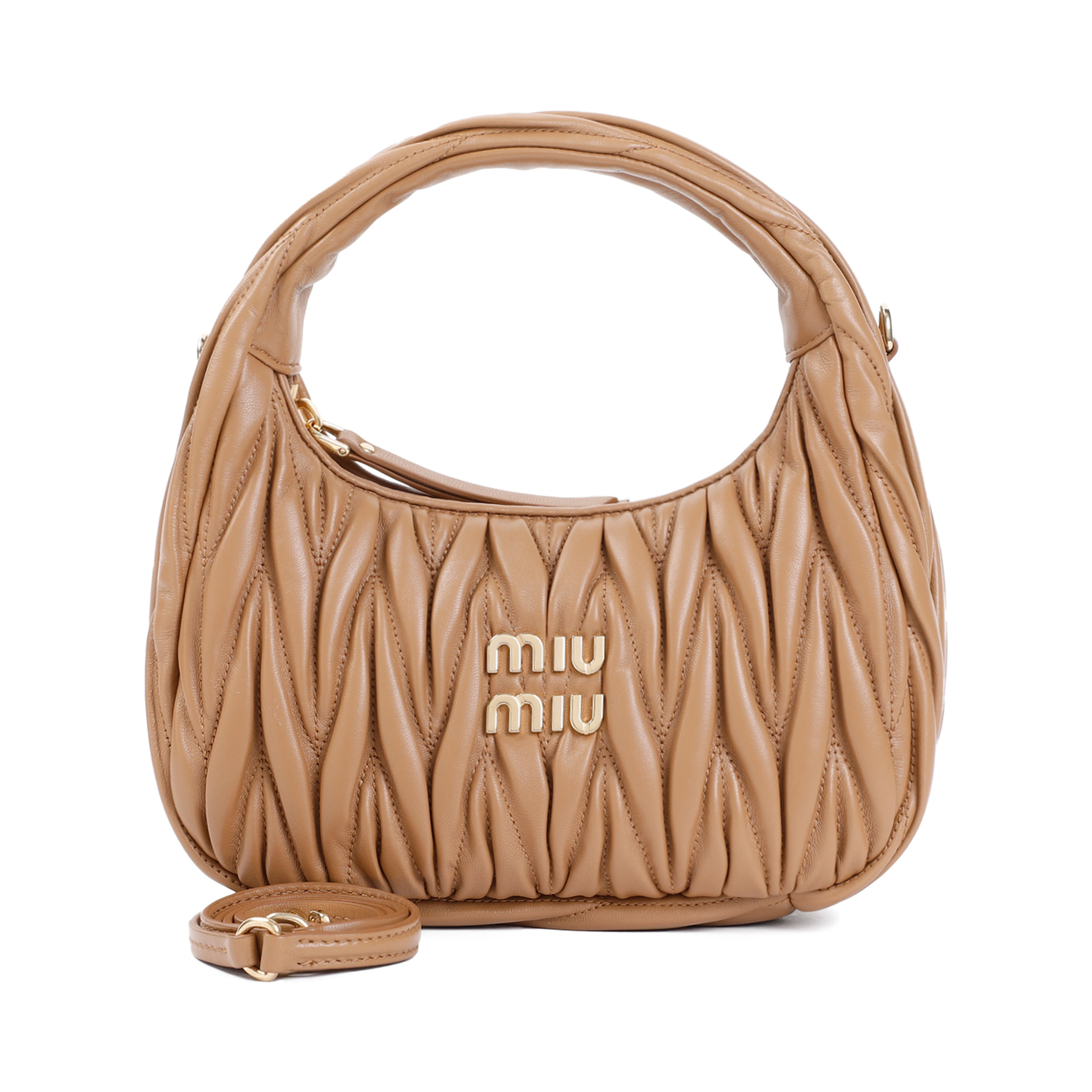 Miu Miu Small Wander matelassé hobo bag