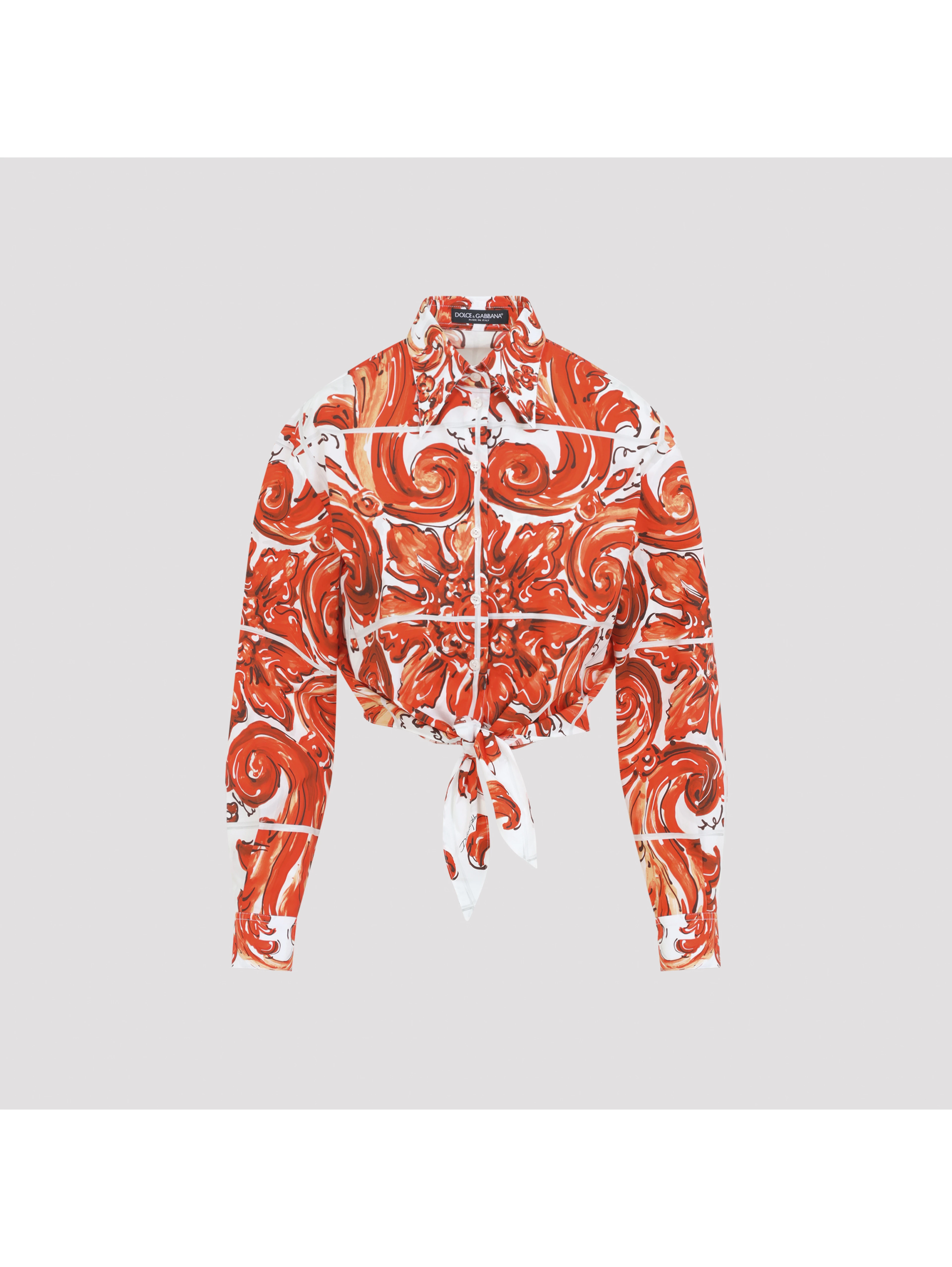 Dolce & Gabbana Popeline Maiolica Shirt