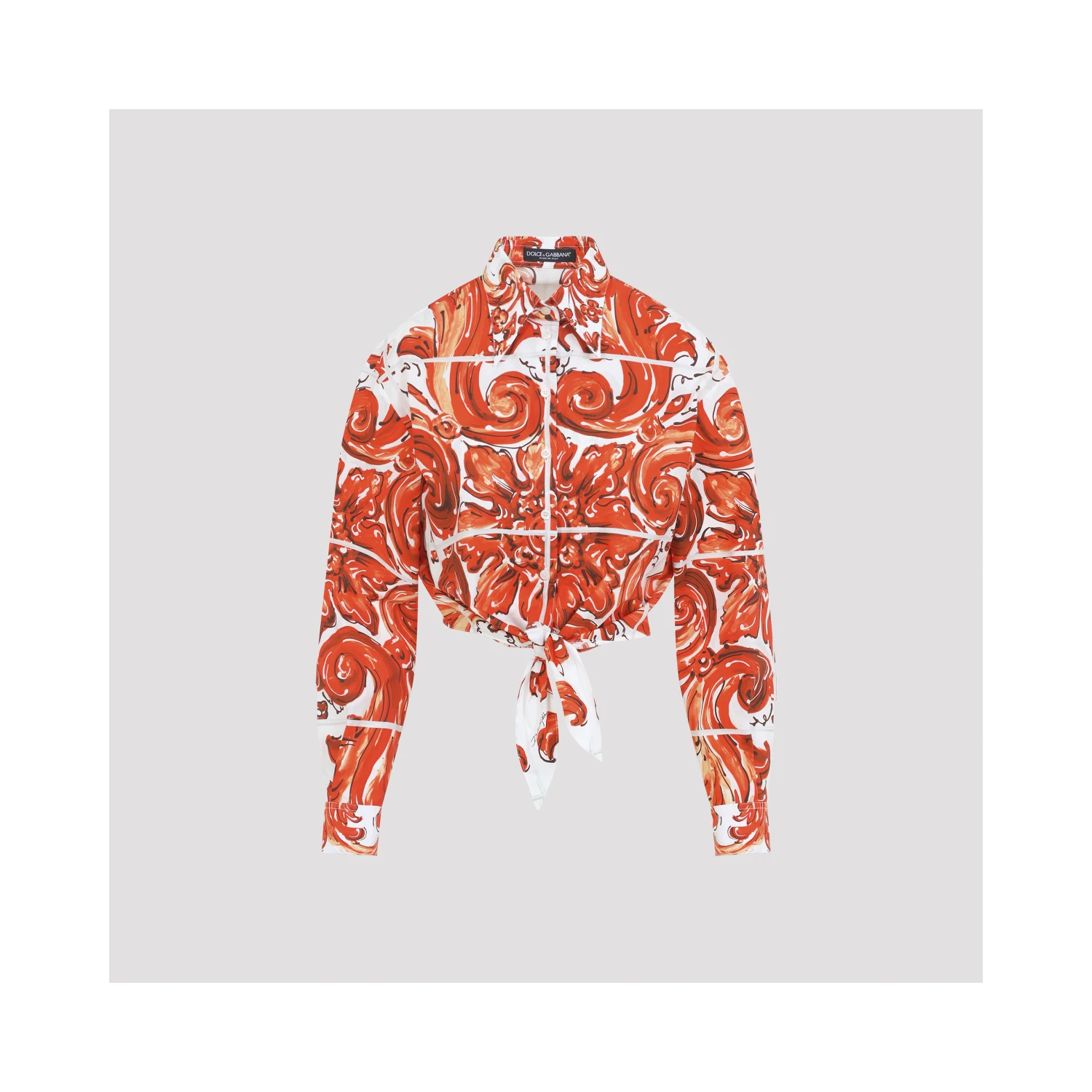 Dolce & Gabbana Popeline Maiolica Shirt