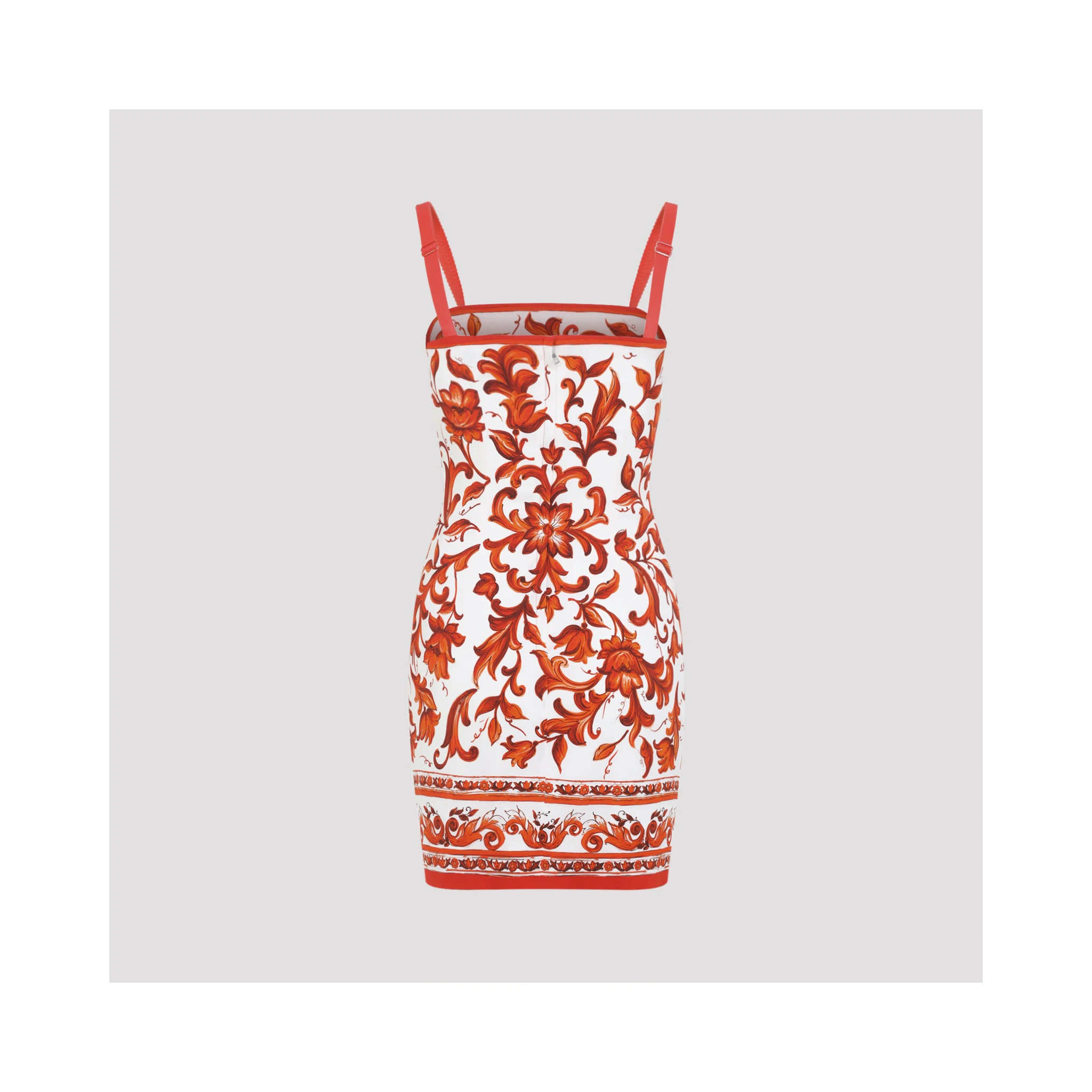Dolce & Gabbana Charmeuse Maiolica Mini Dress