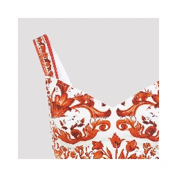 Dolce & Gabbana Charmeuse Maiolica Top