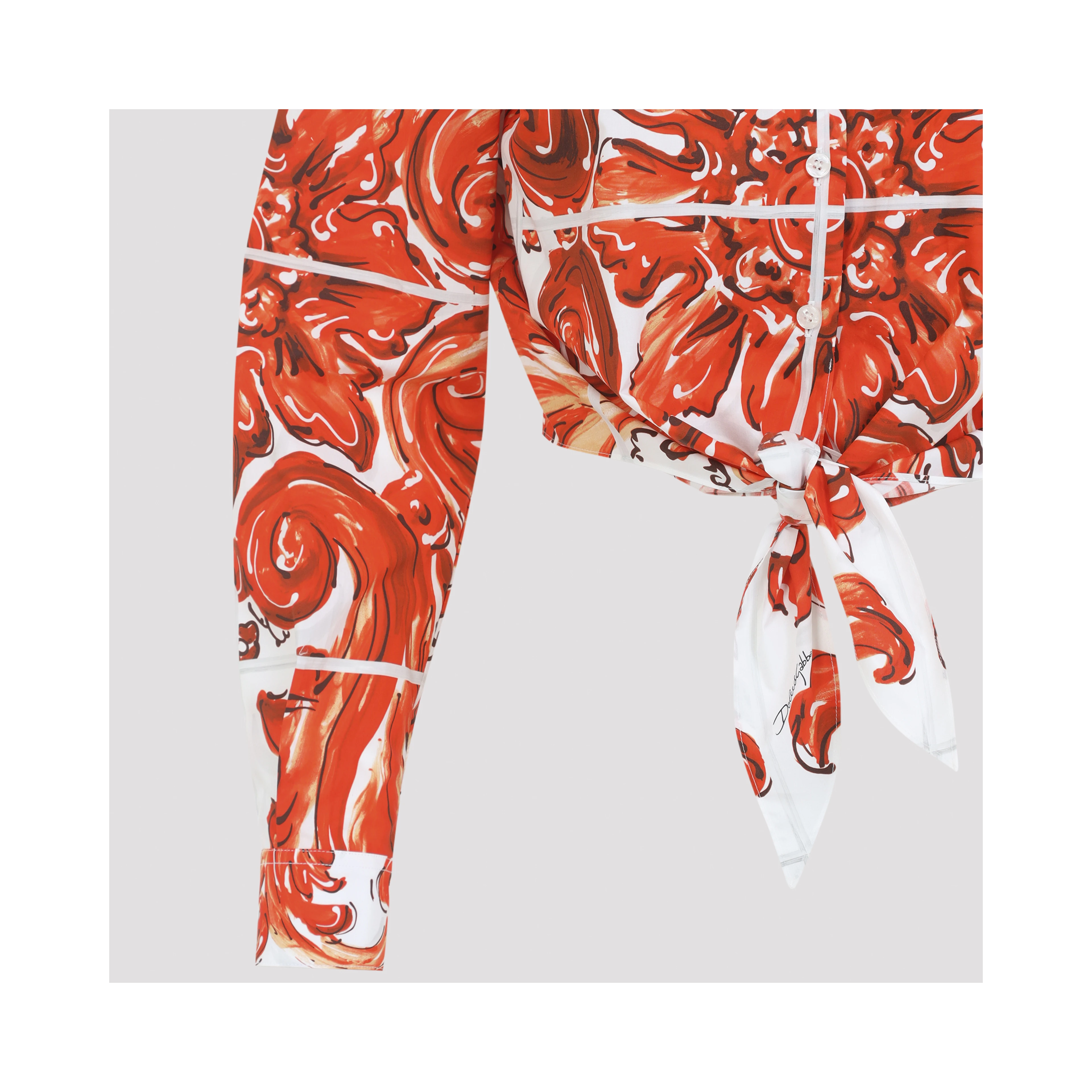 Dolce & Gabbana Popeline Maiolica Shirt