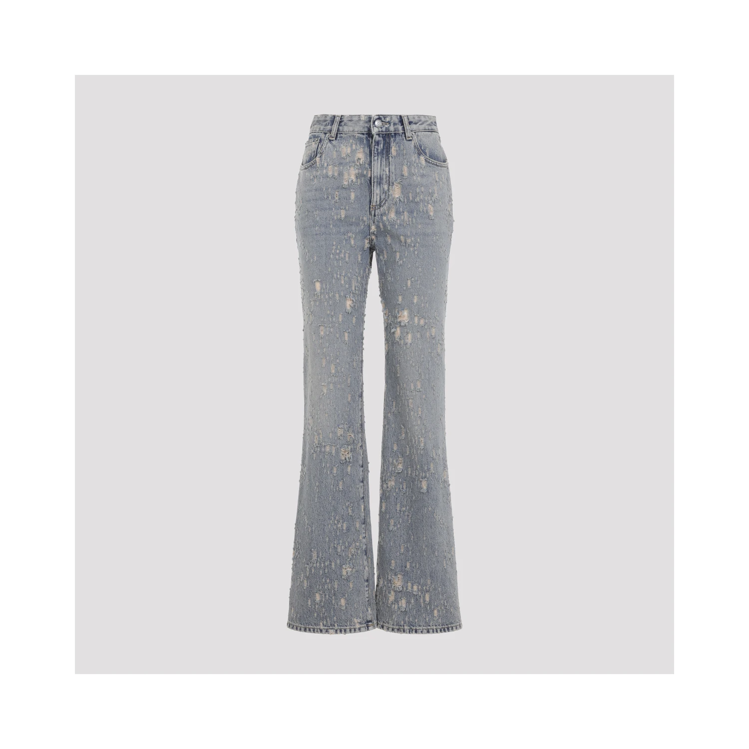 Alexander McQueen Distressed Flared Jeans