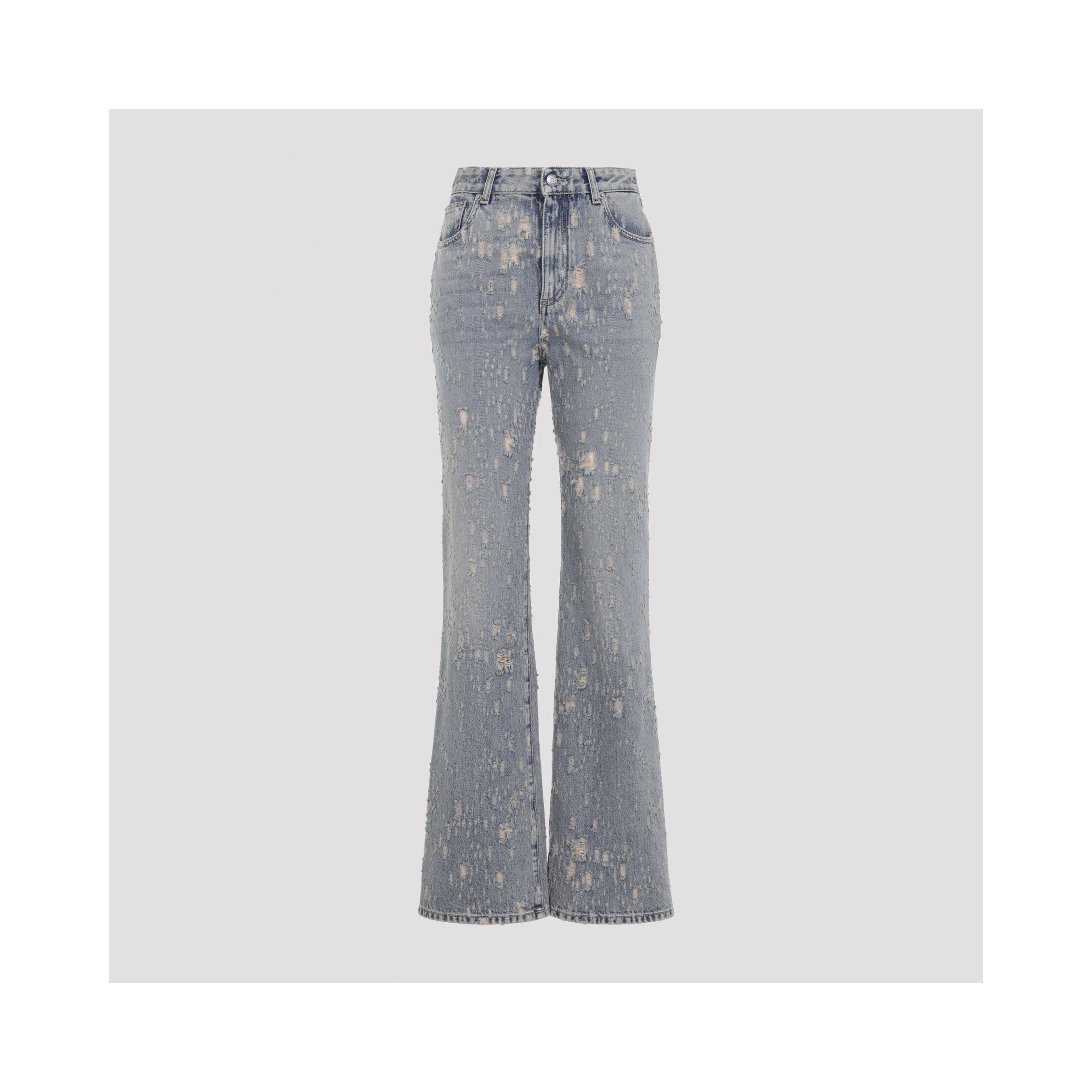 Alexander McQueen Distressed Flared Jeans