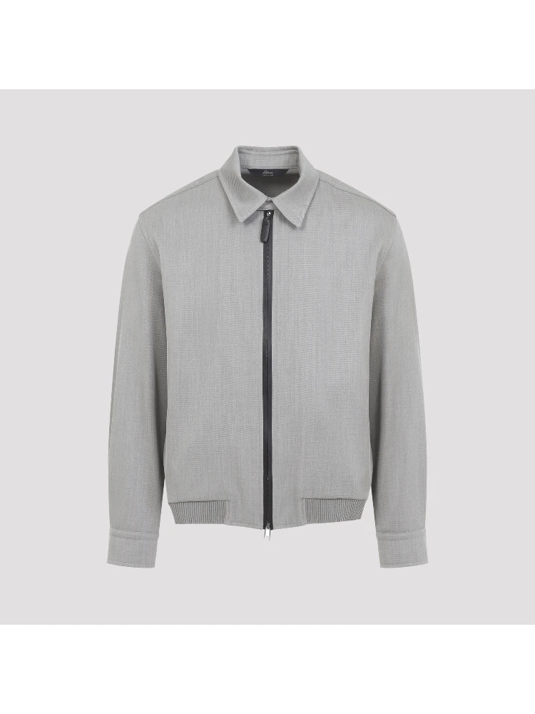 Brioni Zip-Up Blouson Jacket