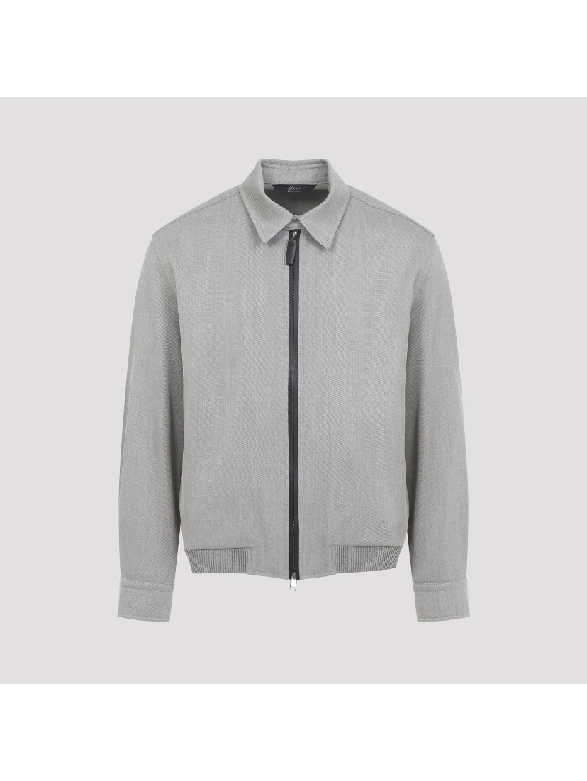 Brioni Zip-Up Blouson Jacket