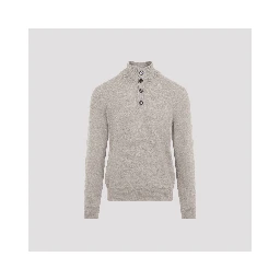 Brioni Half-Button Up Sweater