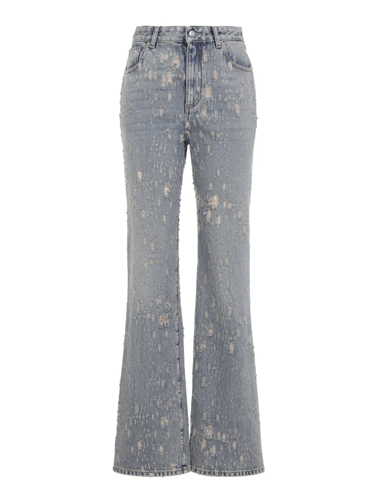 Alexander McQueen Distressed Flared Jeans alternative
