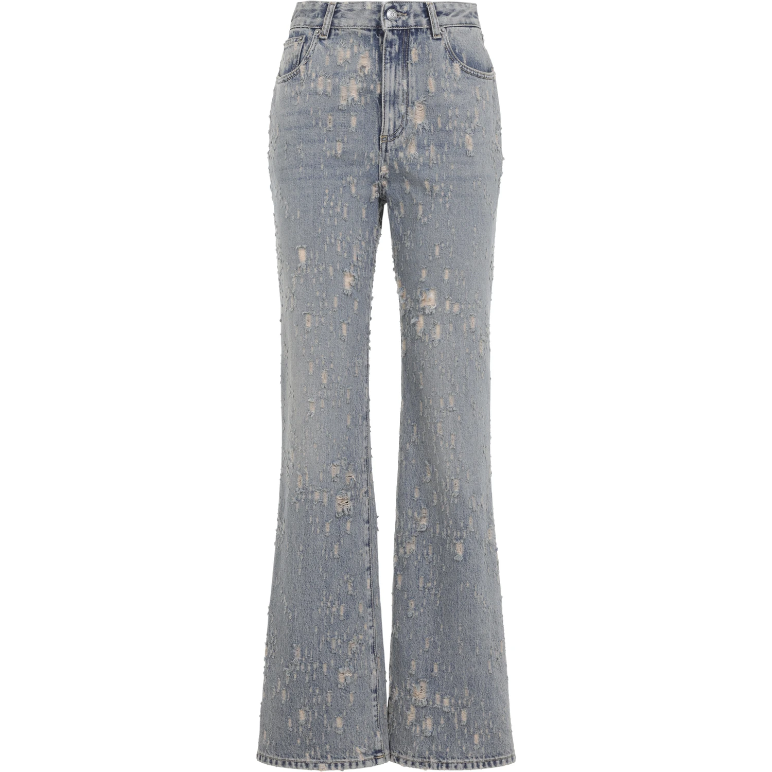 Alexander McQueen Distressed Flared Jeans
