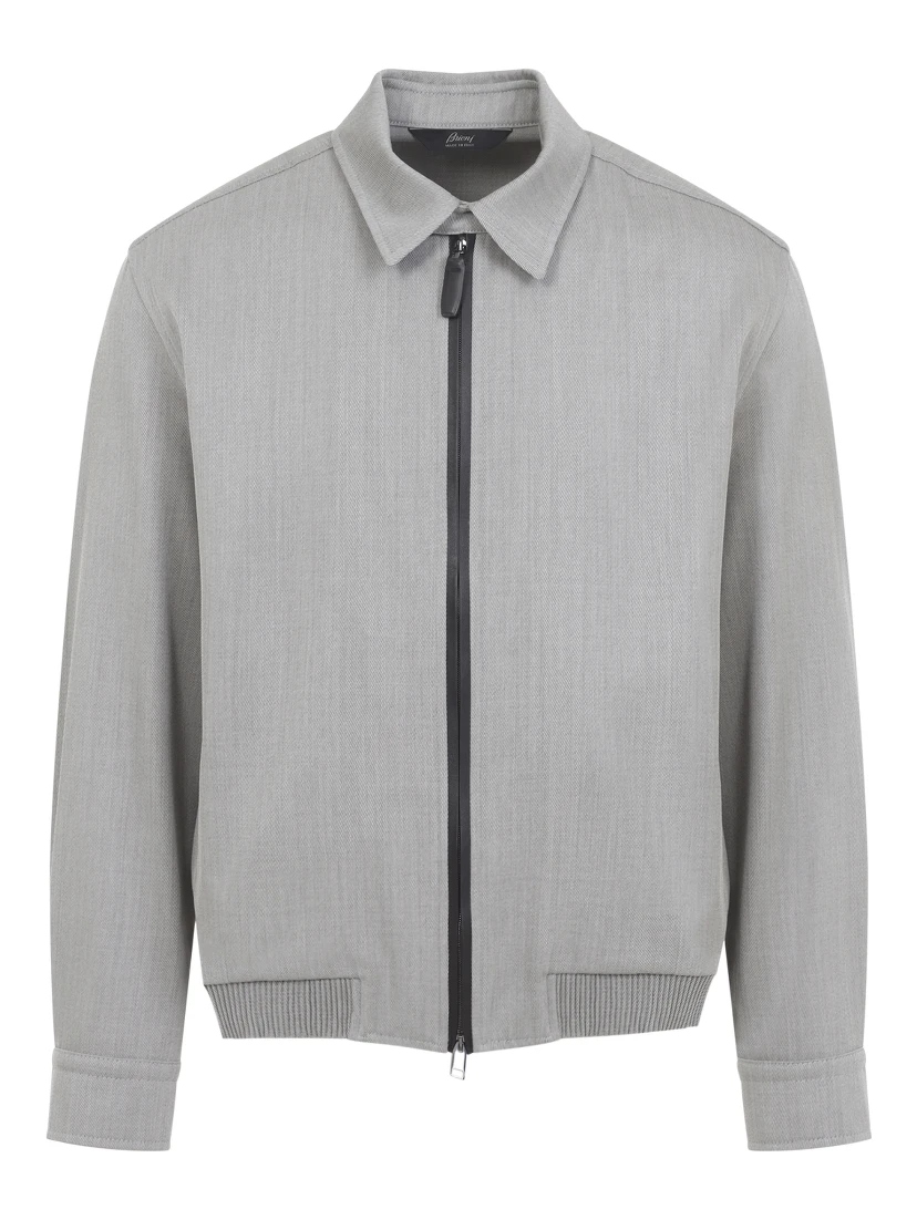Brioni Zip-Up Blouson Jacket