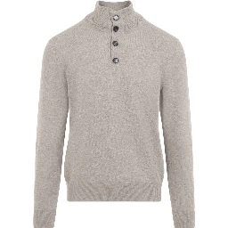 Brioni Half-Button Up Sweater