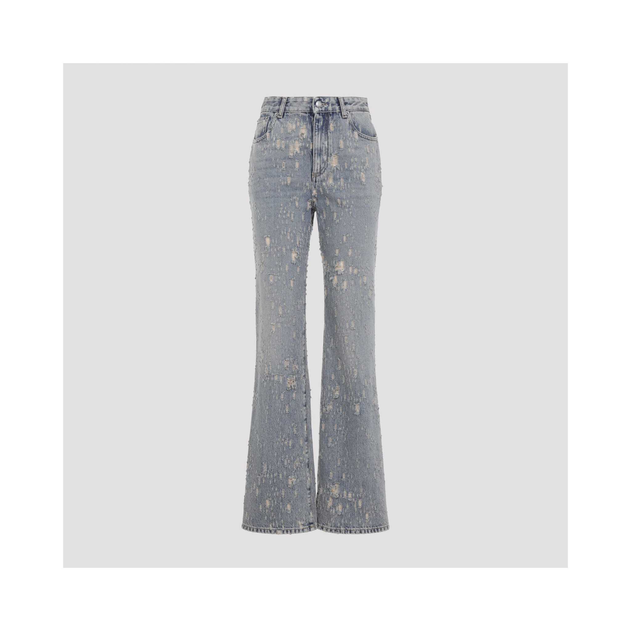 Alexander McQueen Distressed Flared Jeans