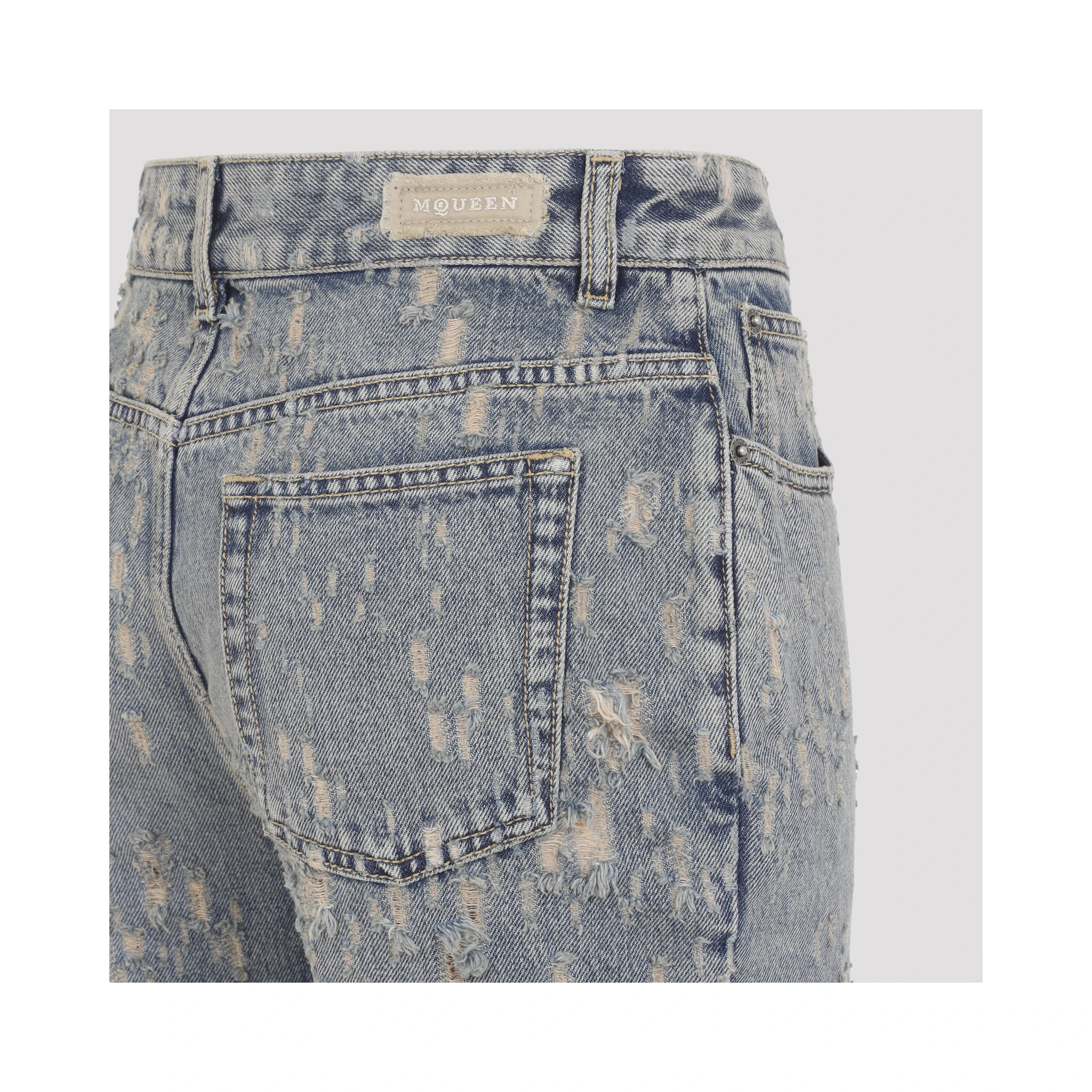 Alexander McQueen Distressed Flared Jeans