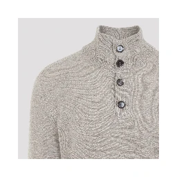 Brioni Half-Button Up Sweater