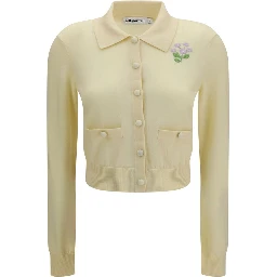 Bicolor Wool Oves Aries Cardigan